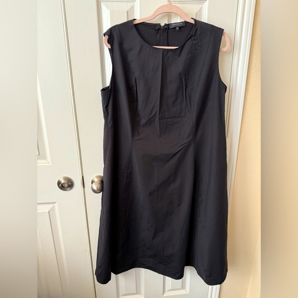 Lafayette 148 New York black 18W tank shift dress